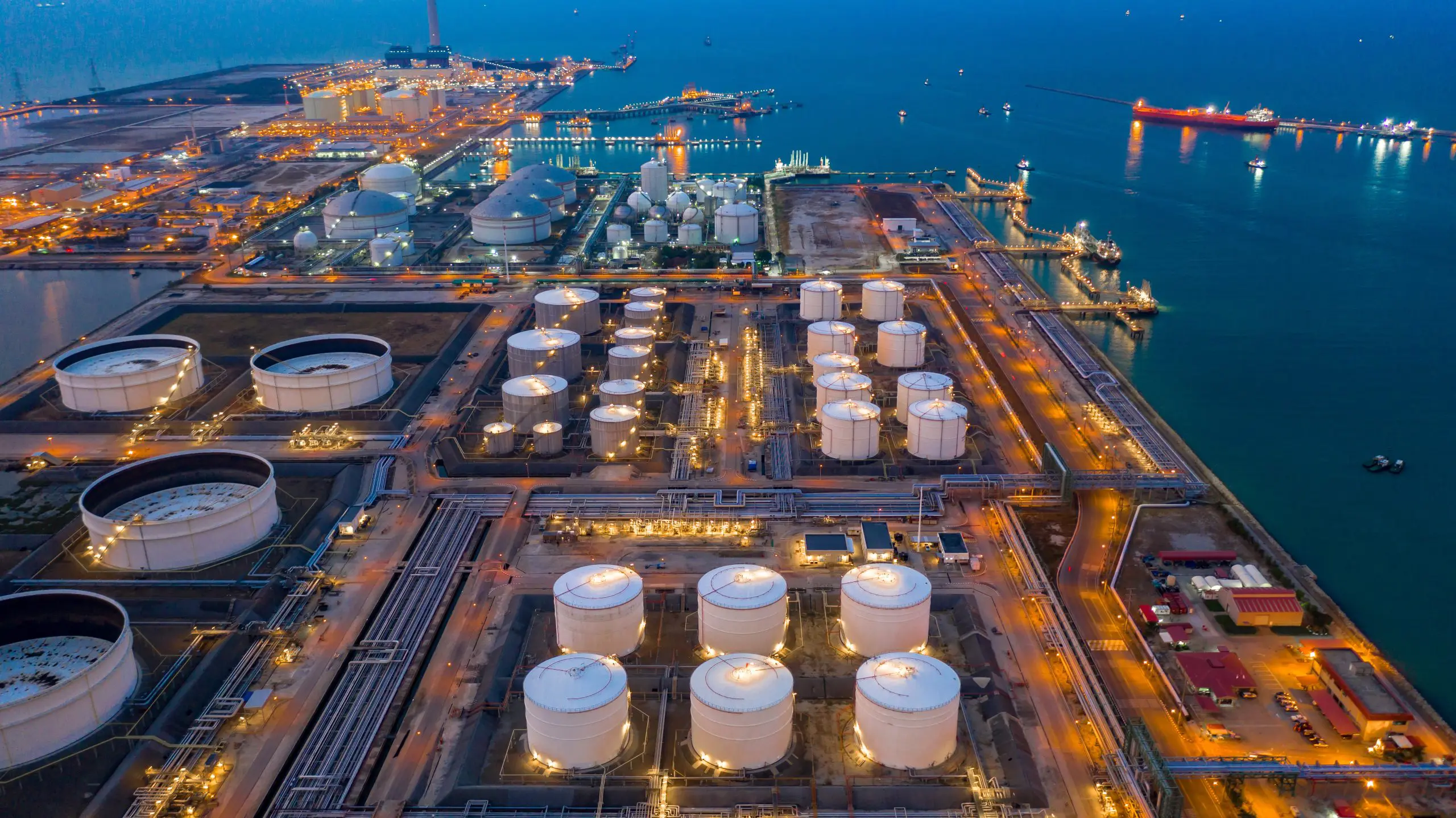 installation de collecte de pétrole et de gaz